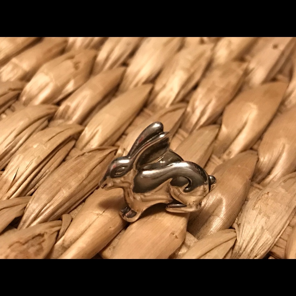 John Hardy bunny lapel pin
